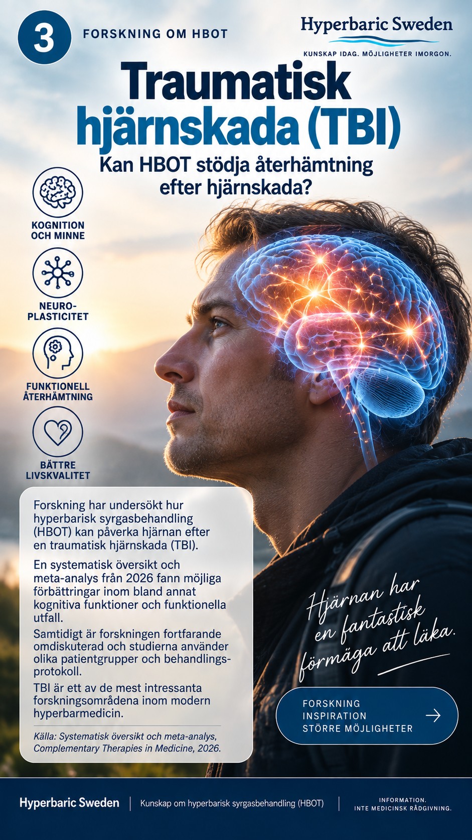 Kan HBOT hjälpa hjärnan efter en traumatisk hjärnskada?