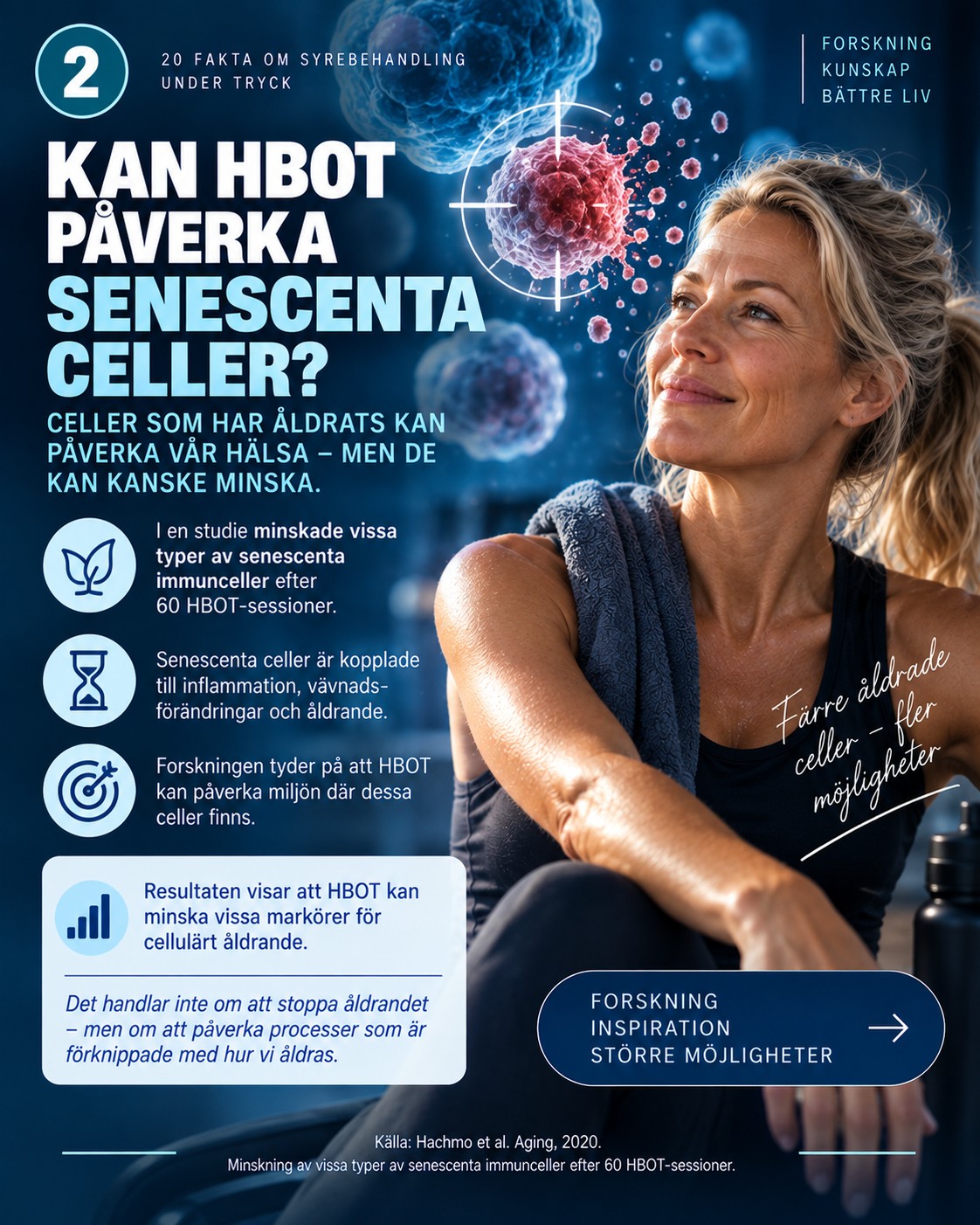 Senescenta celler har slutat dela sig men finns kvar i vävnaderna och …